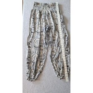 Lotus and Luna Harem Pants Womens Rayon Blue White Handmade in Thailand Size S/M